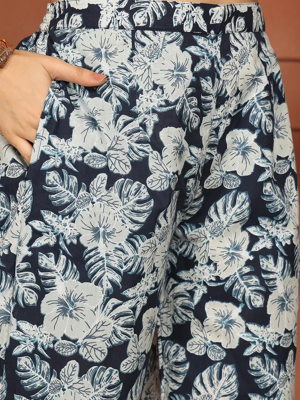 Navy_Blue_Cotton_Printed_Casual_Co-Ords_For_Women