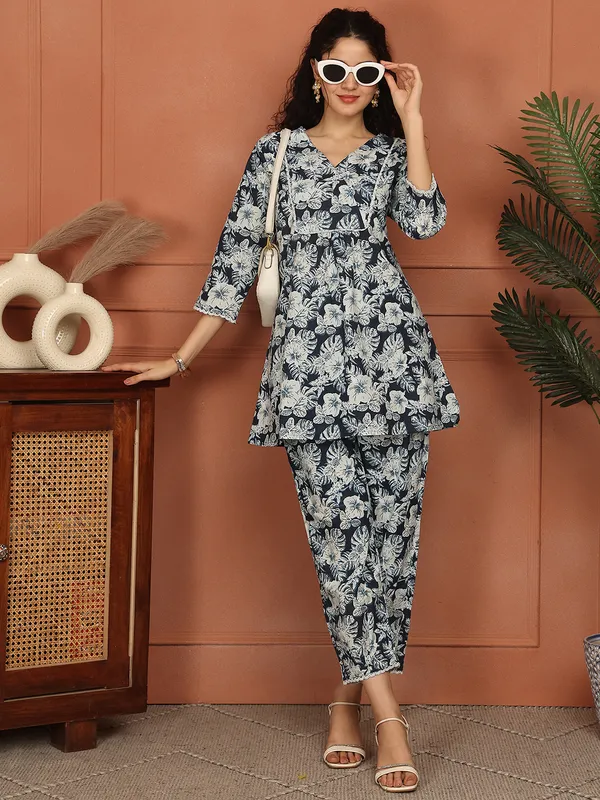 Navy_Blue_Cotton_Printed_Casual_Co-Ords_For_Women
