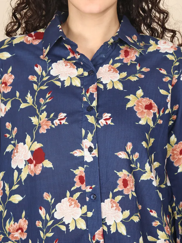 Navy_Blue_Cotton_Printed_Casual_Co-Ords_For_Women