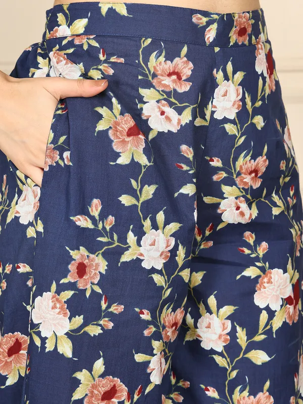 Navy_Blue_Cotton_Printed_Casual_Co-Ords_For_Women
