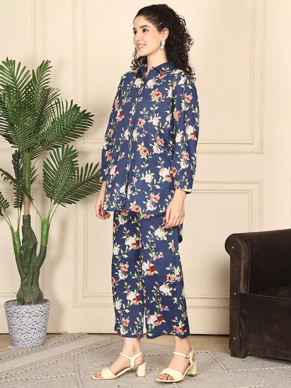 Navy_Blue_Cotton_Printed_Casual_Co-Ords_For_Women