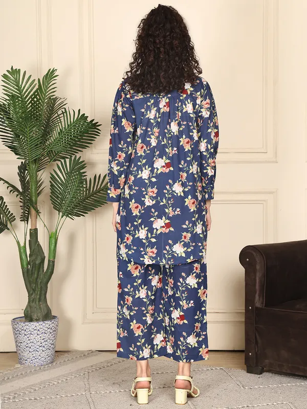 Navy_Blue_Cotton_Printed_Casual_Co-Ords_For_Women