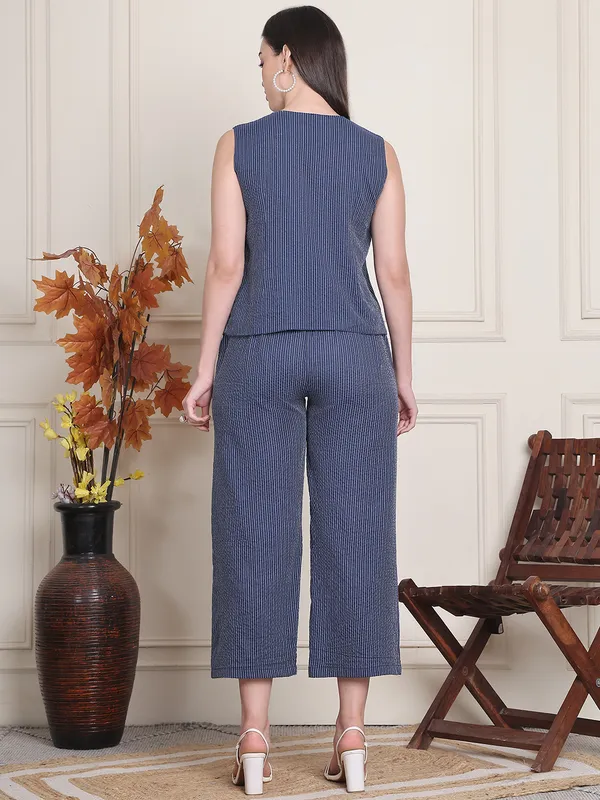 Navy_Blue_Cotton_Striped_Casual_Co-Ords_For_Women