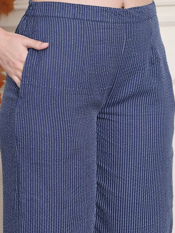 Navy_Blue_Cotton_Striped_Casual_Co-Ords_For_Women