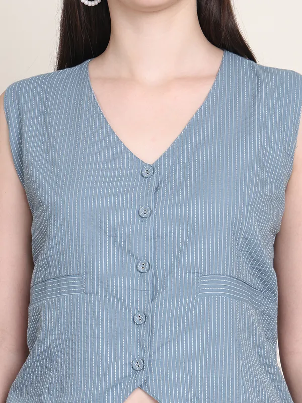 Grey_Cotton_Striped_Casual_Co-Ords_For_Women