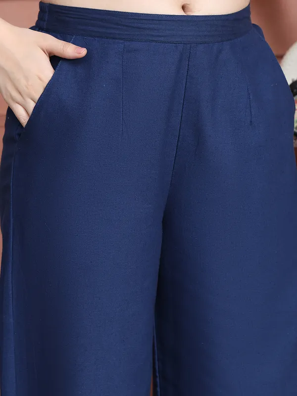 Navy_Blue_Cotton_Solid_Casual_Co-Ords_For_Women