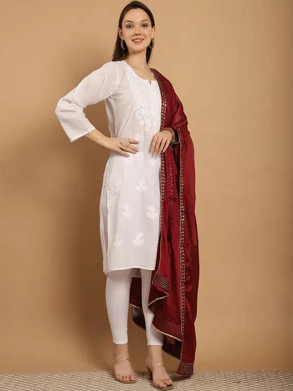 Maroon_Crepe_Gota_Patti_Work_Ethnic_Dupatta
