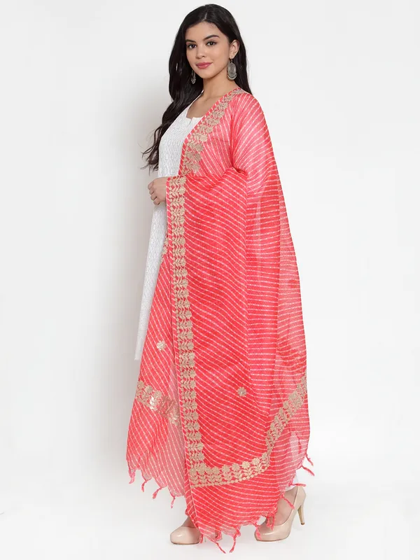 Peach_Cotton_Doriya_Gota_Patti_Dupatta