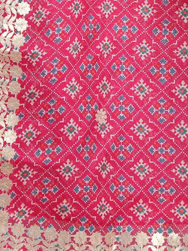 Magenta_Cotton_Kota_Doriya_Patola_Print_Gota_Patti_Work_Dupatta