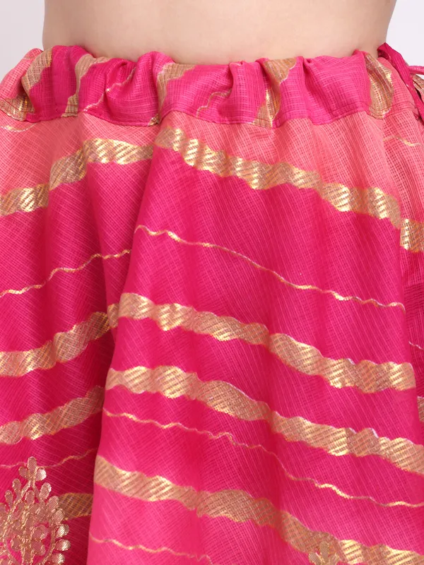 Magenta_Cotton_Kota_Doriya_Gota_Patti_Work_Skirt_For_Women