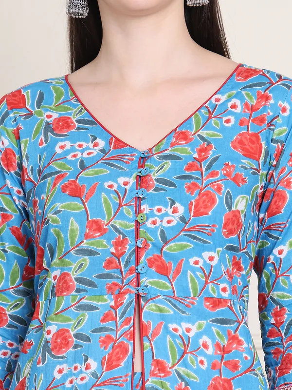 Blue_Cotton_Printed_Casual_Kurta_Sets_For_Women
