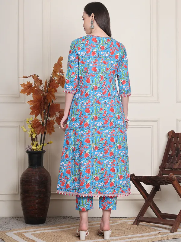Blue_Cotton_Printed_Casual_Kurta_Sets_For_Women