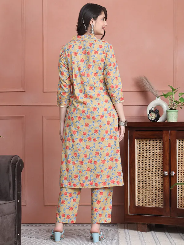 Brown_Cotton_Printed_Casual_Kurta_Sets_For_Women