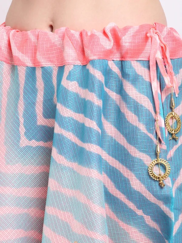 Pink_Cotton_Kota_Doriya_Gota_Patti_Work_Skirt_For_Women