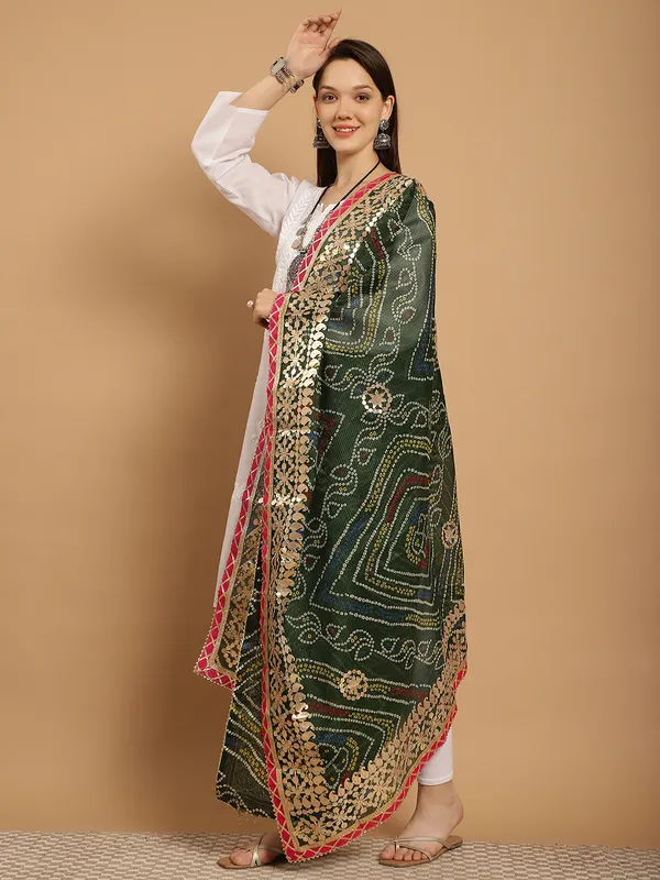 Green_Cotton_Kota_Doriya_Gota_Patti_Work_Dupatta