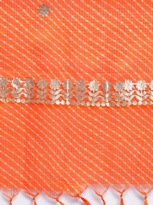 Orange_Cotton_Doriya_Gota_Patti_Dupatta