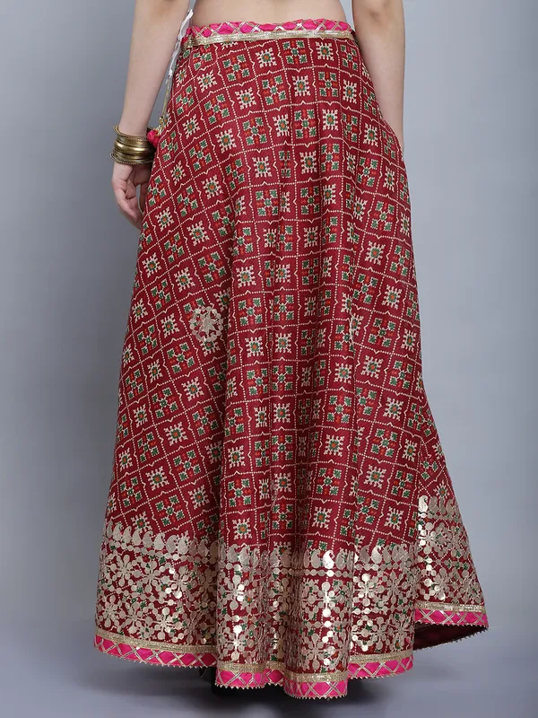 Maroon_Cotton_Kota_Doriya_Printed_Gota_Patti_Work_Skirt_For_Women