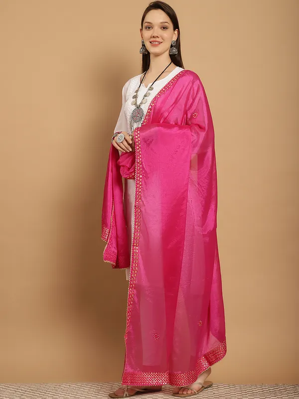 Pink_Crepe_Gota_Patti_Work_Ethnic_Dupatta