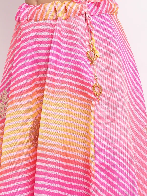 Pink_Cotton_Doriya_Gota_Patti_Work_Long_Skirt_For_Women