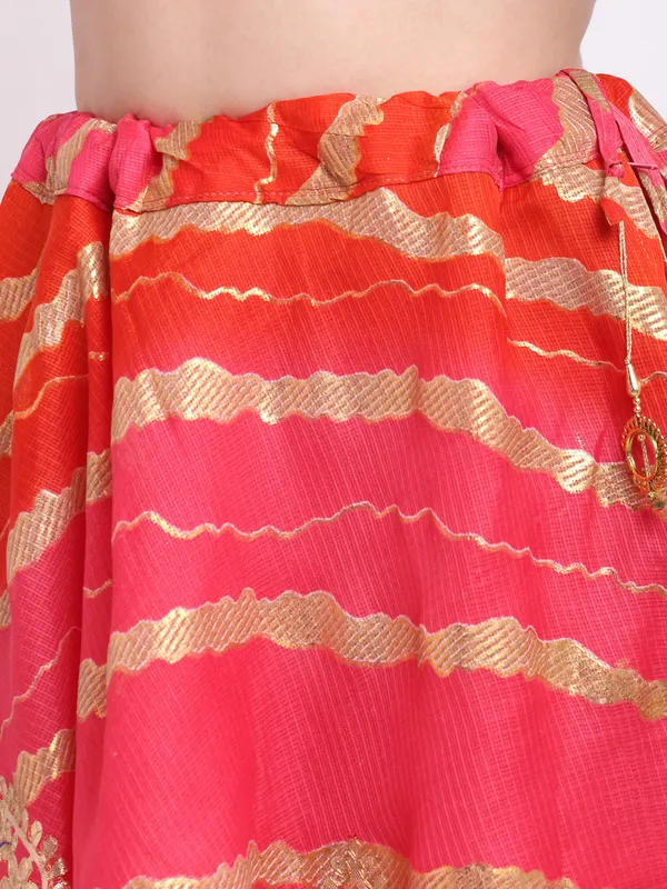 Pink_Cotton_Kota_Doriya_Gota_Patti_Work_Skirt_For_Women