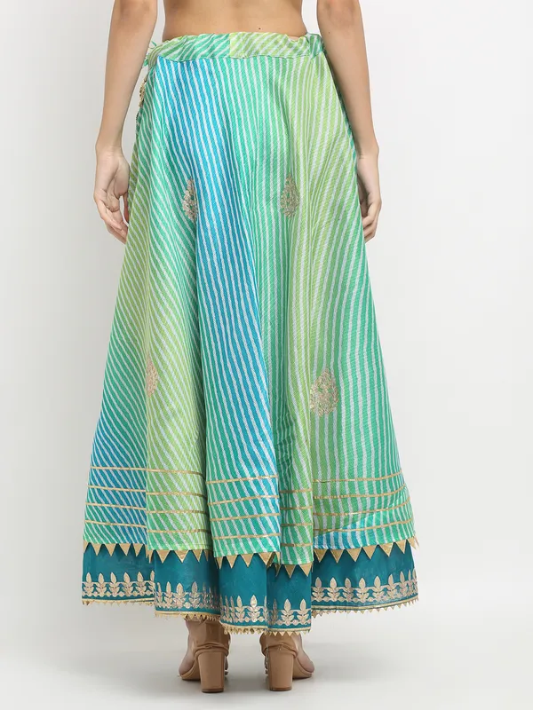 Turquoise_Cotton_Doriya_Gota_Patti_Work_Long_Skirt_For_Women