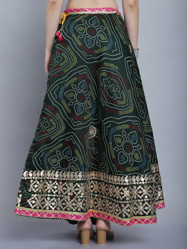Green_Cotton_Kota_Doriya_Printed_Gota_Patti_Work_Skirt_For_Women