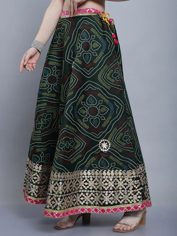 Green_Cotton_Kota_Doriya_Printed_Gota_Patti_Work_Skirt_For_Women