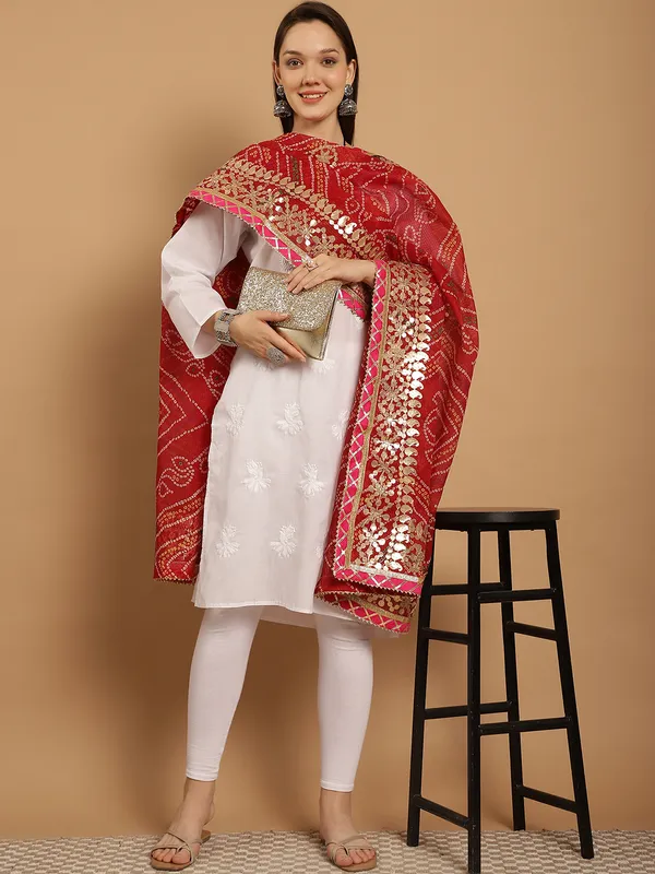 Red_Cotton_Kota_Doriya_Gota_Patti_Work_Dupatta