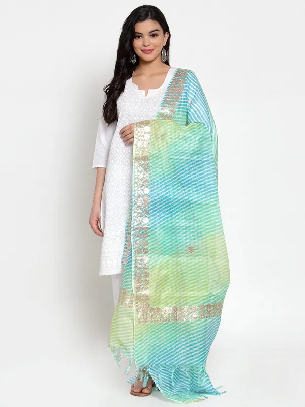 Multicolor_Cotton_Doriya_Leheriya_Gota_Patti_Dupatta