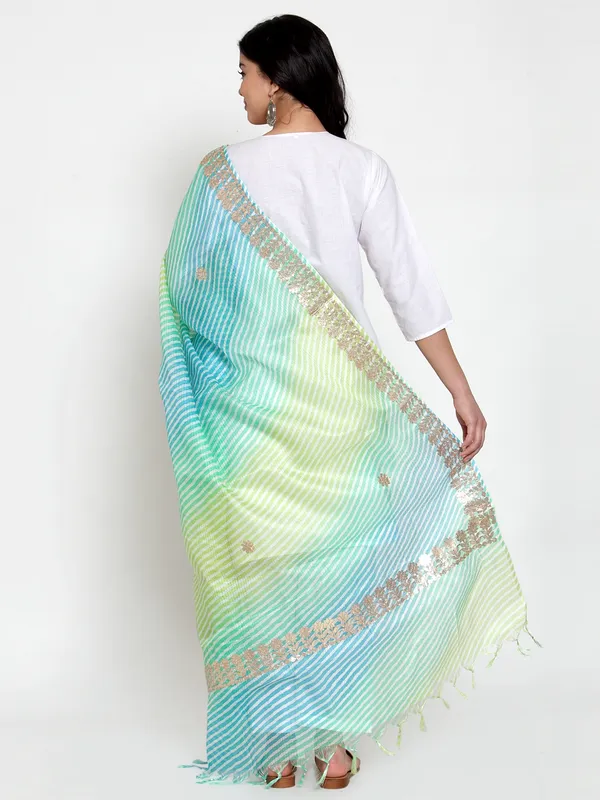 Multicolor_Cotton_Doriya_Leheriya_Gota_Patti_Dupatta