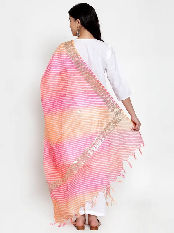 Multicolor_Cotton_Doriya_Leheriya_Gota_Patti_Dupatta
