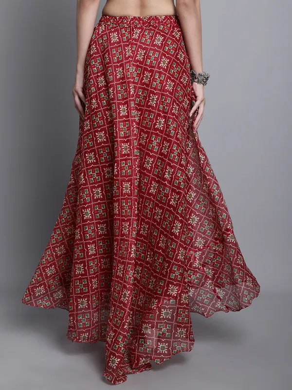 Maroon_Cotton_Kota_Doriya_Printed_Casual_Skirt_For_Women