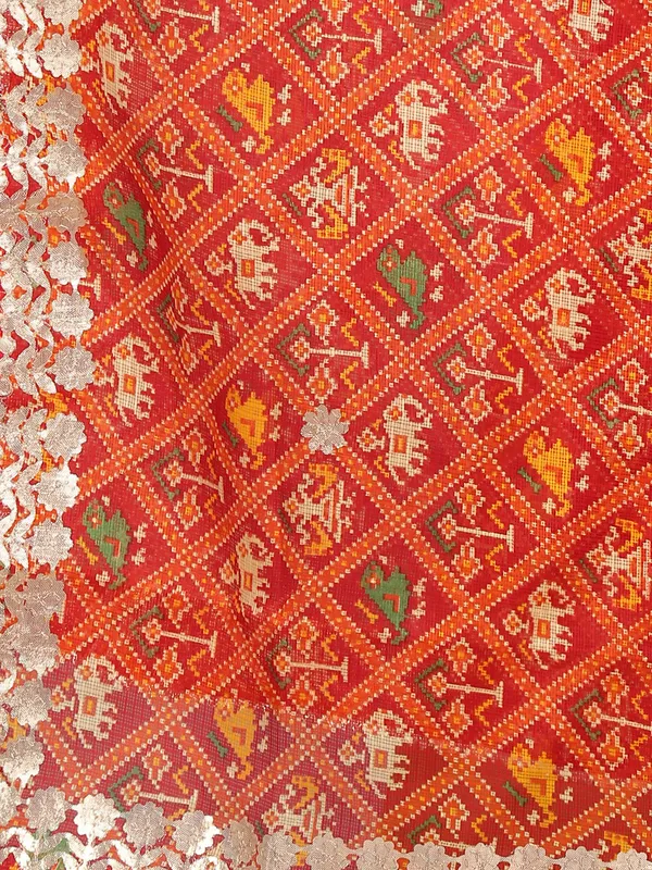 Red_Cotton_Kota_Doriya_Patola_Print_Gota_Patti_Work_Dupatta
