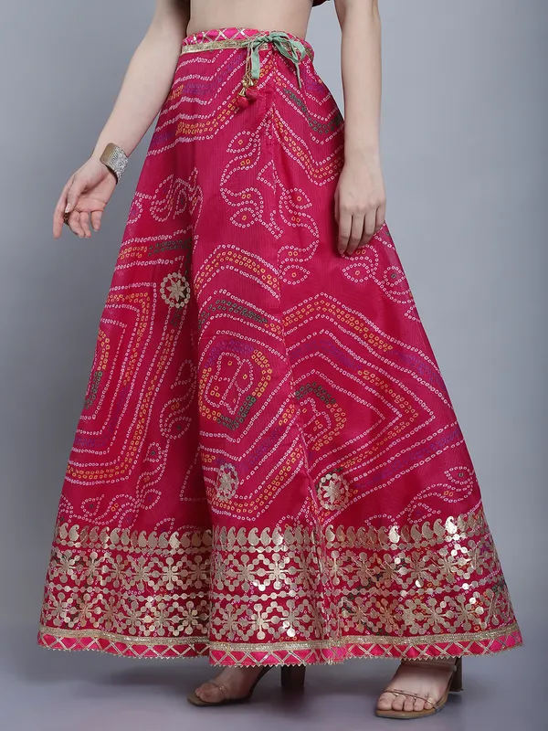 Pink_Cotton_Kota_Doriya_Printed_Gota_Patti_Work_Skirt_For_Women