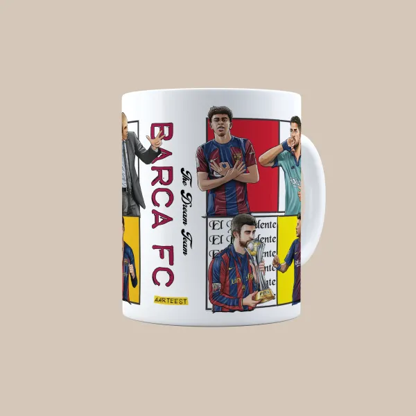 Barca_FC_Dream_Team_3D_Doodle_Art_Mug