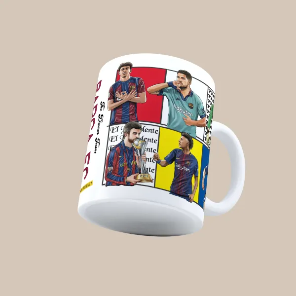 Barca_FC_Dream_Team_3D_Doodle_Art_Mug