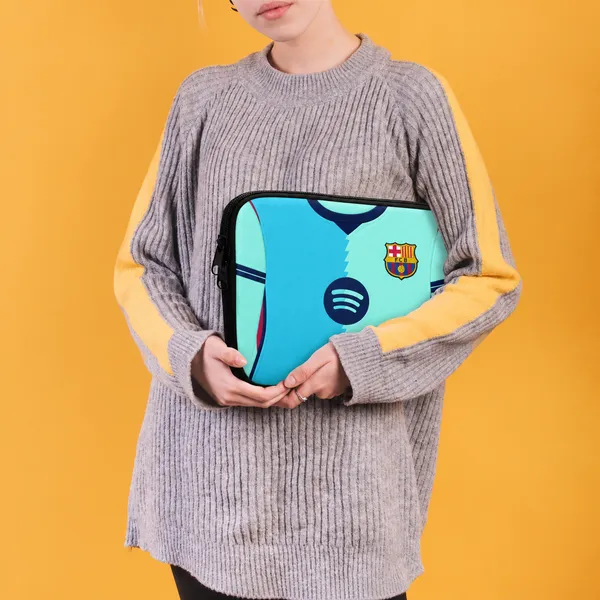 Barca_Third_Jersey_to_Sleeve™_–_Custom_Football_Jersey_Laptop_Sleeve