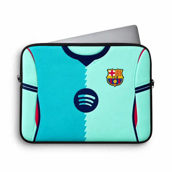 Barca_Third_Jersey_to_Sleeve™_–_Custom_Football_Jersey_Laptop_Sleeve