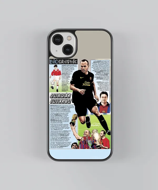 Biographic_Andres_Iniesta_Glossy_Metal_Tpu_Case