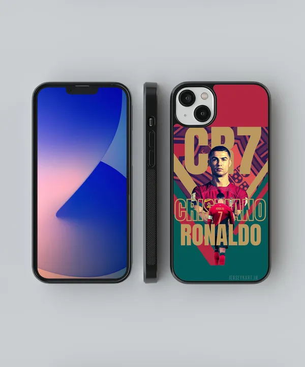 Maroon_&_Green_Cr7_Cristiano_Ronaldo_Glossy_Metal_Tpu_Case