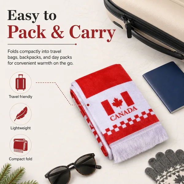 Canada_Red_&_White_Knit_Scarf_??Unisex_Winter_Accessory