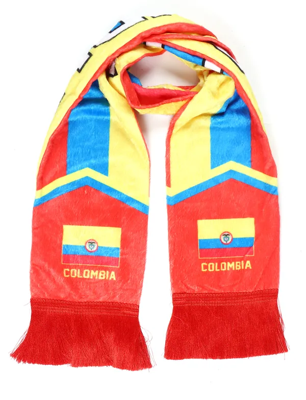 Colombia_Premium_Scarf_??Soft_Polyester_Matchday_Supporter_Scarf_with_Team_Colors