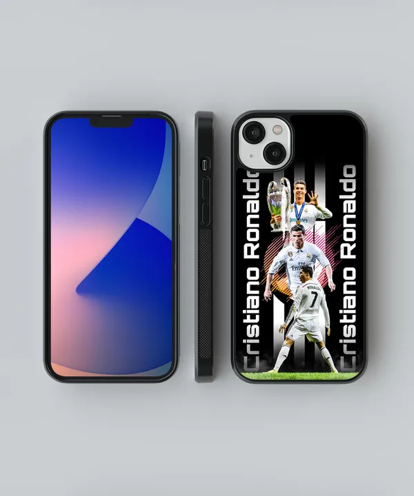 Black_&_White_Cristiano_Ronaldo_Glossy_Metal_Tpu_Case