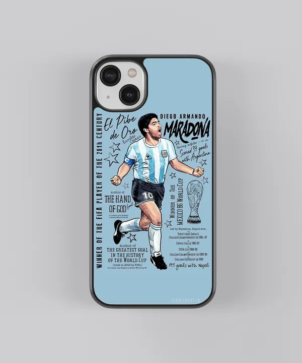 Diego_Armando_Maradona_Glossy_Metal_Tpu_Case