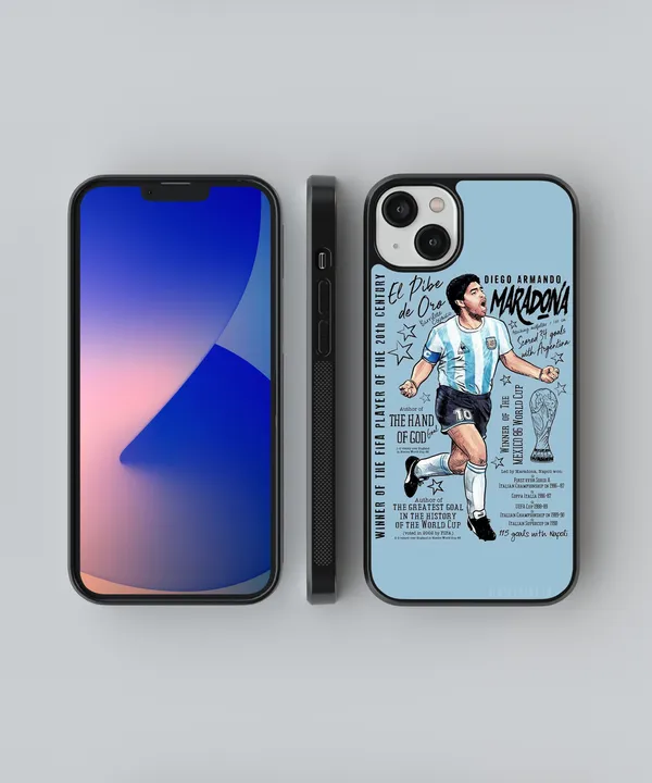 Diego_Armando_Maradona_Glossy_Metal_Tpu_Case