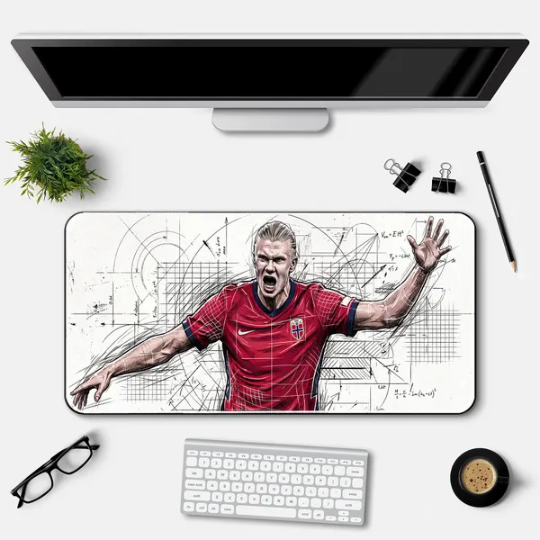 Haaland_Norway_Power_Striker_Gaming_Desk_Mat