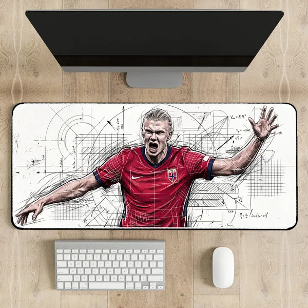 Haaland_Norway_Power_Striker_Gaming_Desk_Mat