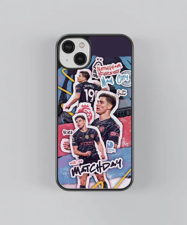 JuliN_Alvarez_Man_City_Glossy_Metal_Tpu_Case