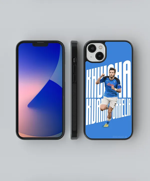 Khvicha_Kvaratskhelia_Glossy_Metal_Tpu_Case