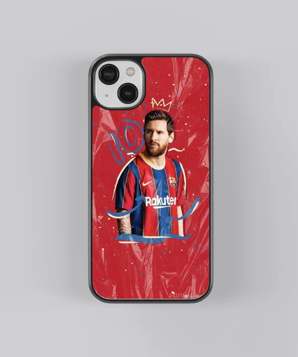 King_Messi_#10_Glossy_Metal_Tpu_Case